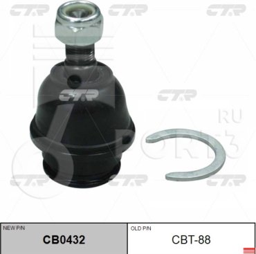 CTR опора шаровая CB0432 купить,9551