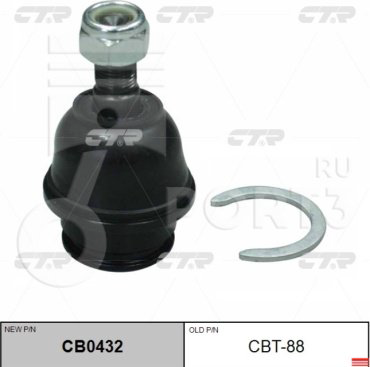 CTR опора шаровая CB0432 купить,9551