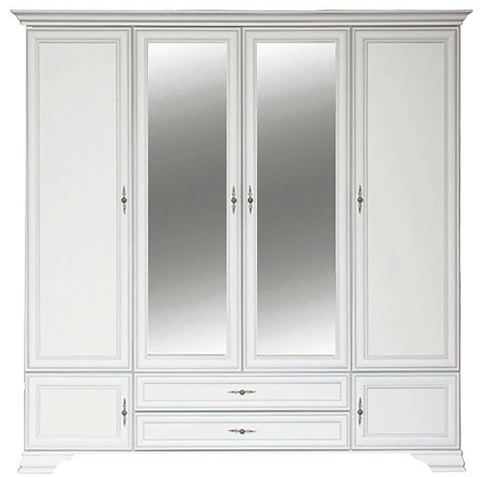 Распашной шкаф Гербор Кентуки SZF6D2S 1022133 227.5x223х61см белый купить,NaN