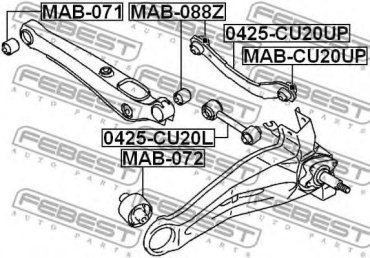 FEBEST тяга 0425-CU20L купить,NaN