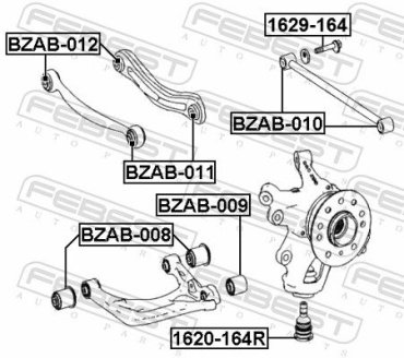 FEBEST Подвеска, Рычаг Независимой Подвески Колеса BZAB010 купить,NaN