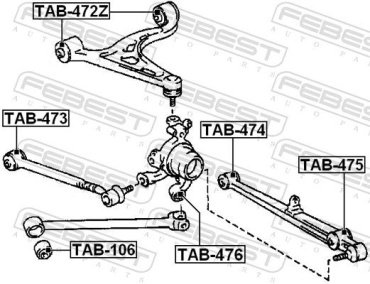 FEBEST Рычаг Подвески TAB474 купить,NaN