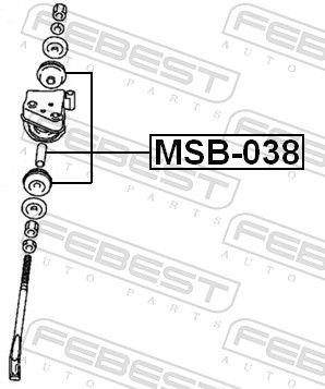 FEBEST Подвеска, Рычаг Независимой Подвески Колеса MSB-038 купить,NaN