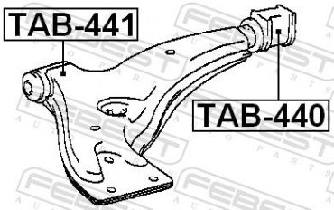 FEBEST Подвеска, Рычаг Независимой Подвески Колеса TAB441 купить,NaN