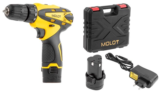 Дрель-шуруповерт Molot MBD 1215 DLi купить,NaN