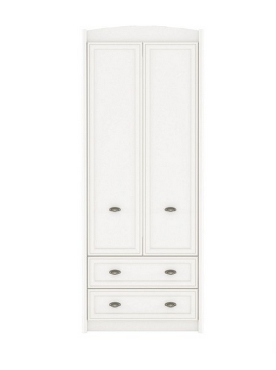 Распашной шкаф Гербор SZF2D2S 86.5x220х57.5см белый купить,NaN