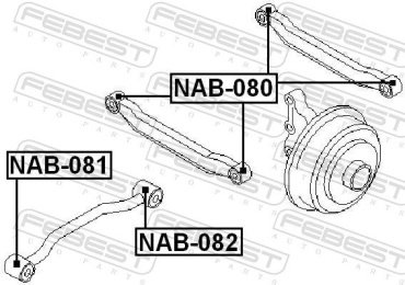 FEBEST Подвеска, Рычаг Независимой Подвески Колеса NAB-081 купить,NaN