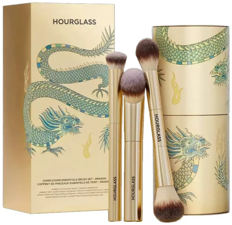 Набор кистей Hourglass 3шт золотистый купить,NaN