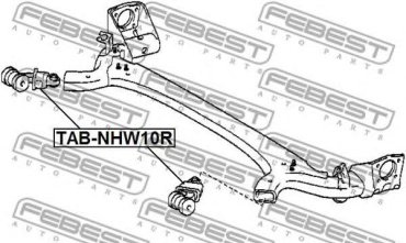 FEBEST сайлентблок TAB-NHW10R купить,NaN