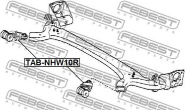 FEBEST сайлентблок TAB-NHW10R купить,NaN