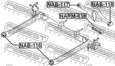 FEBEST сайлентблок NAB-116 купить,NaN