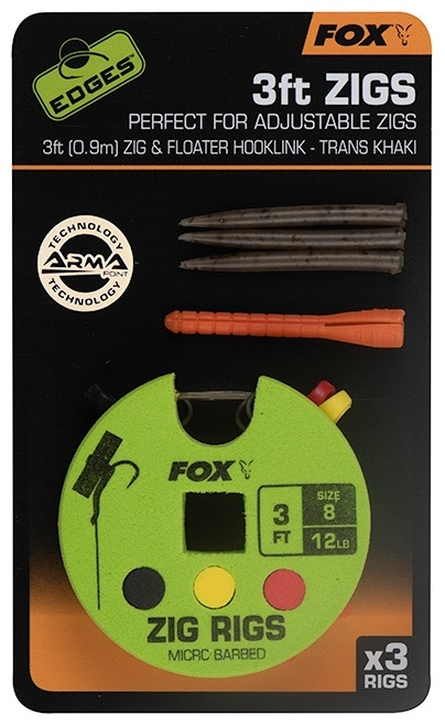 Готовые оснастки FOX Edges Zig Rig 8 CCR191 купить,NaN