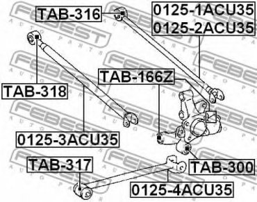 FEBEST сайлентблок TAB-317 купить,NaN