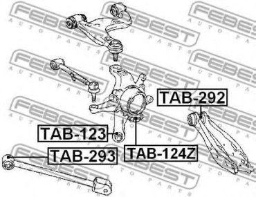 FEBEST сайлентблок TAB-124Z купить,NaN
