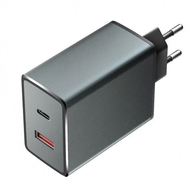 Адаптер Olmio 36W USBx2 6A QC3.0 Type-C PD черный