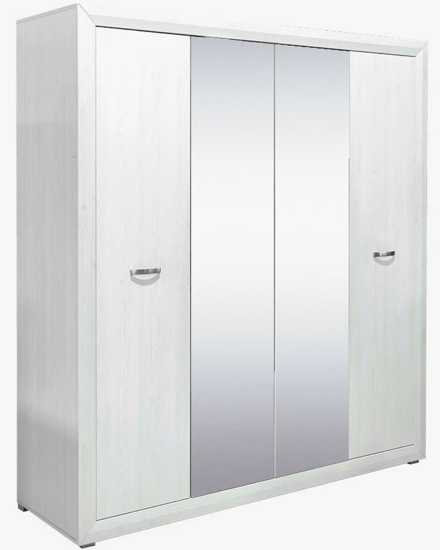 Распашной шкаф Гербор Маркус 026 SZF 4D 196.5x211.5х60.5см белый купить,NaN