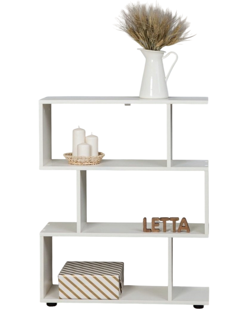 Стеллаж Scandi Wood K0000081611 73x25x89см белый купить,NaN