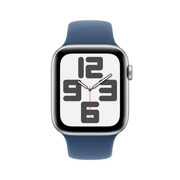 Смарт-часы Apple Watch SE GPS 44mm Silver Aluminium Case with Denim Sport Band S/M MXEQ3QI/A купить,0