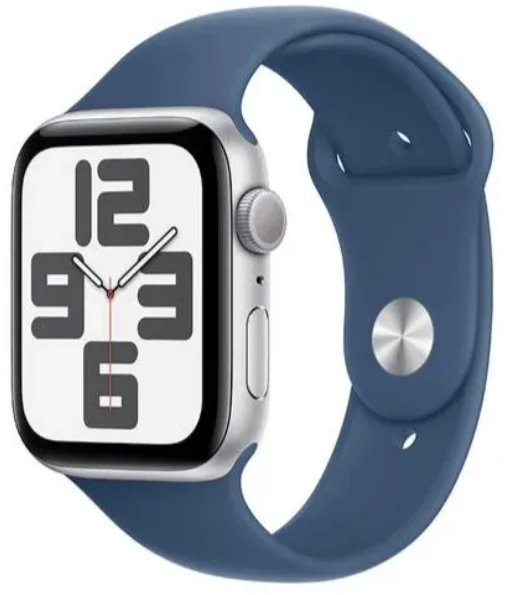 Смарт-часы Apple Watch SE GPS 44mm Silver Aluminium Case with Denim Sport Band S/M MXEQ3QI/A