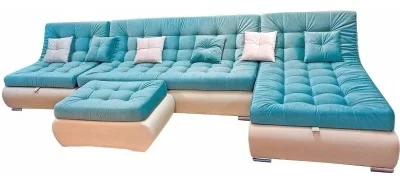 Диван Элит Стиль 400x180 см бирюзовый купить,700000