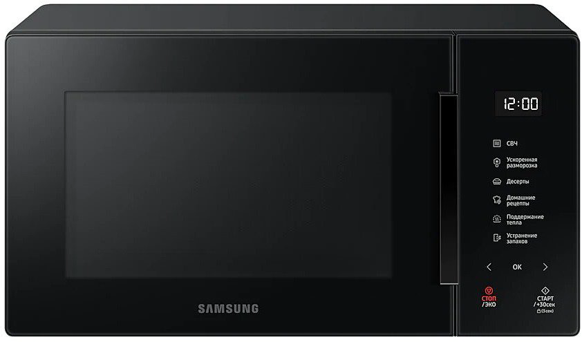 Микроволновая печь Samsung MS23T5018AK BW черная купить,NaN