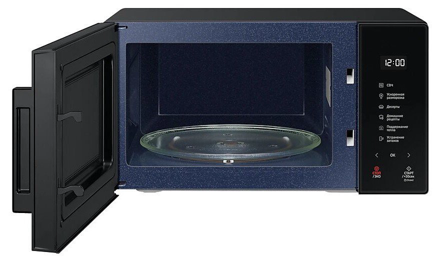 Микроволновая печь Samsung MS23T5018AK BW черная купить,NaN