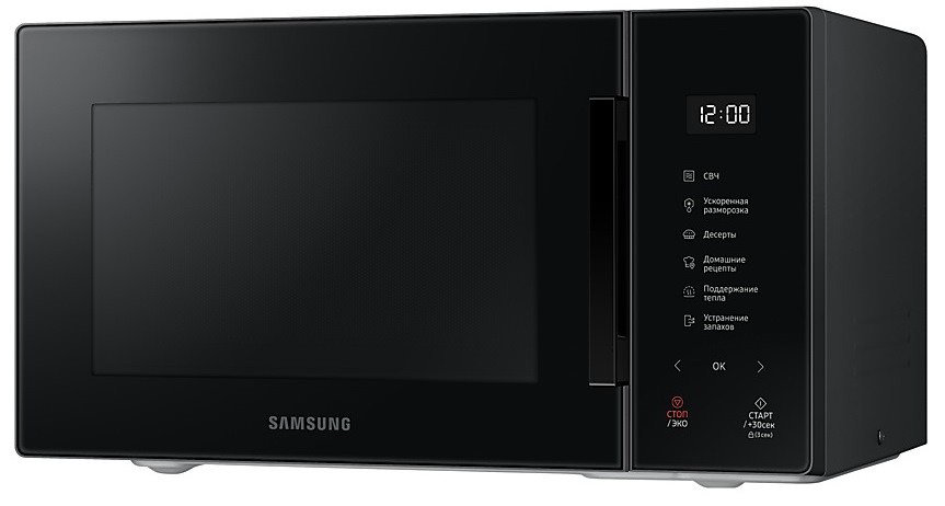 Микроволновая печь Samsung MS23T5018AK BW черная купить,NaN