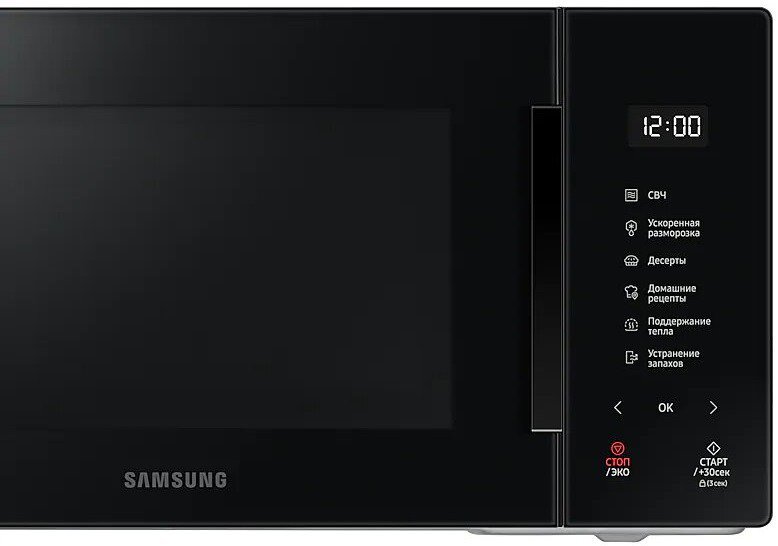 Микроволновая печь Samsung MS23T5018AK BW черная купить,NaN