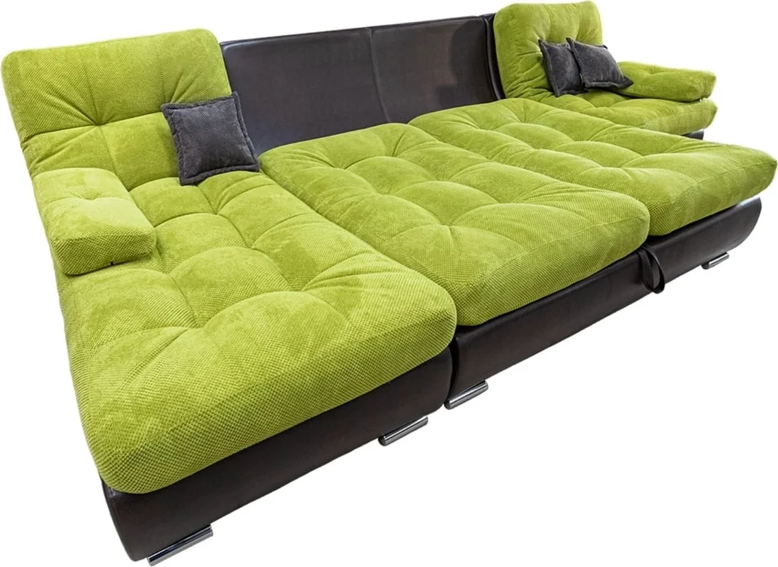 Диван Relax 370x110 см темно-серый/зеленый купить,0