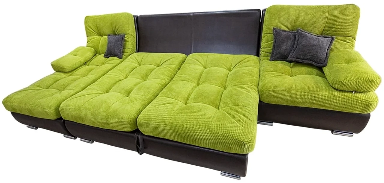 Диван Relax 370x110 см темно-серый/зеленый купить,0