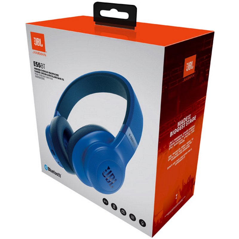 Наушники JBL JBLE55BTBLU синие
