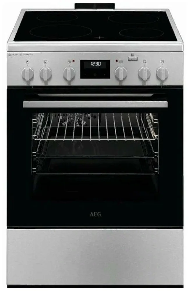 Плита электрическая AEG CCR66402BM серебристая
