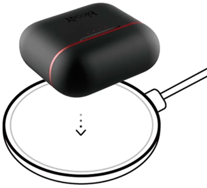 Наушники TWS Bloody M90 Black-Red купить,NaN