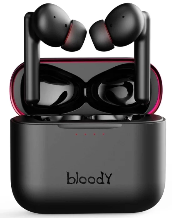 Наушники TWS Bloody M90 Black-Red купить,NaN