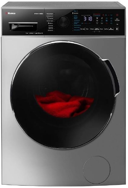 Стиральная машина Hansa WHK8141D4BSG серебристая купить,NaN