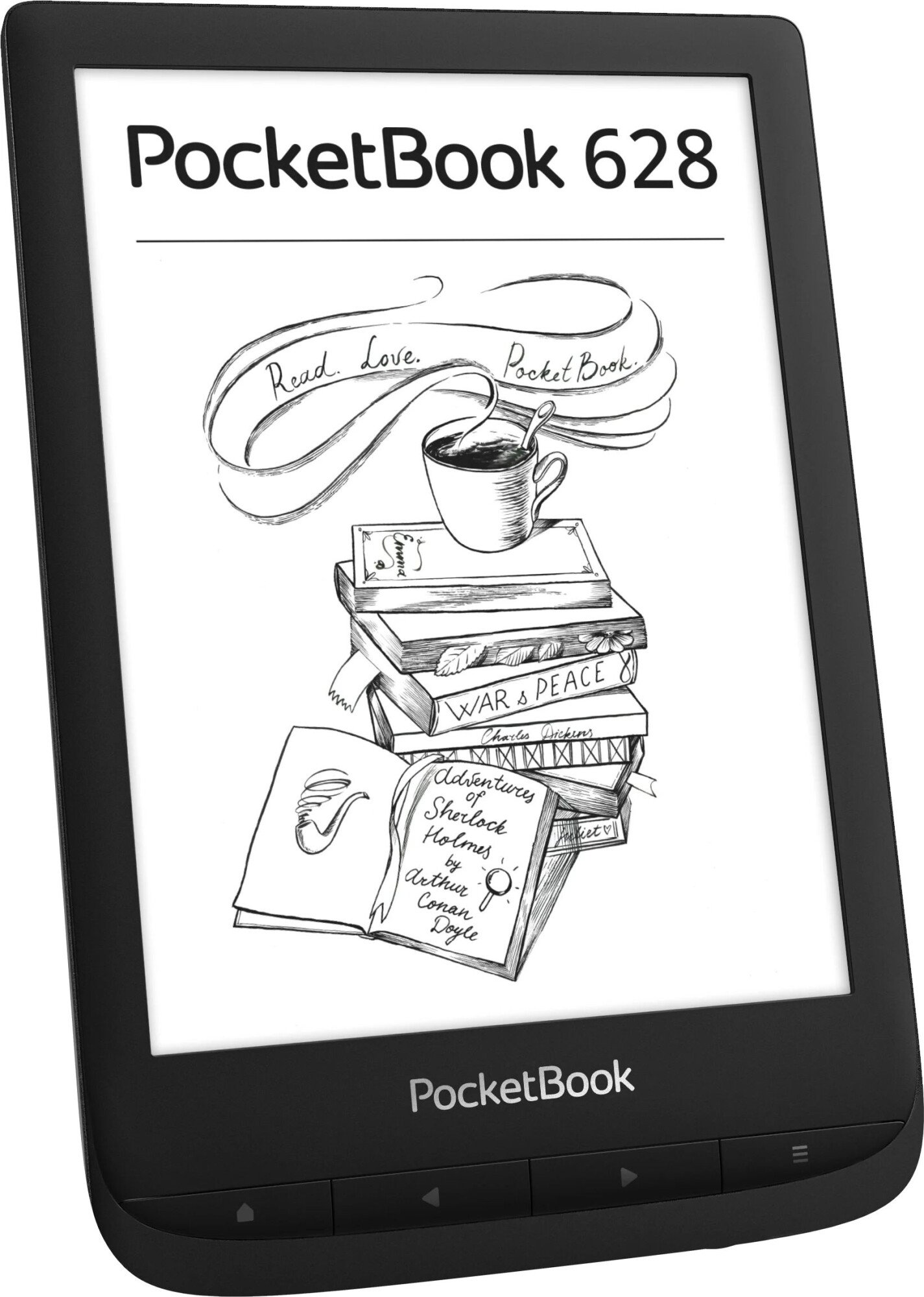Электронная книга PocketBook PB628-P-CIS черная купить,NaN