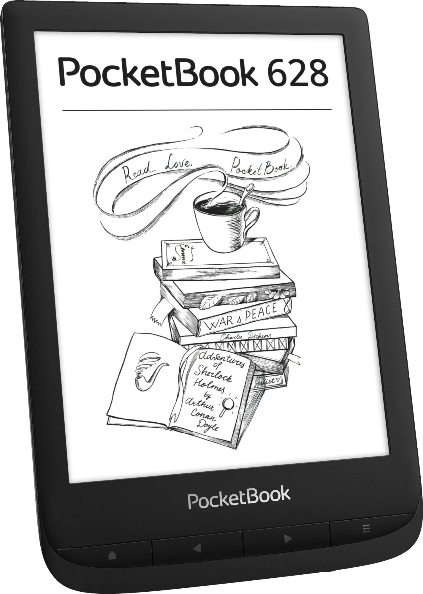 Электронная книга PocketBook PB628-P-CIS черная купить,NaN