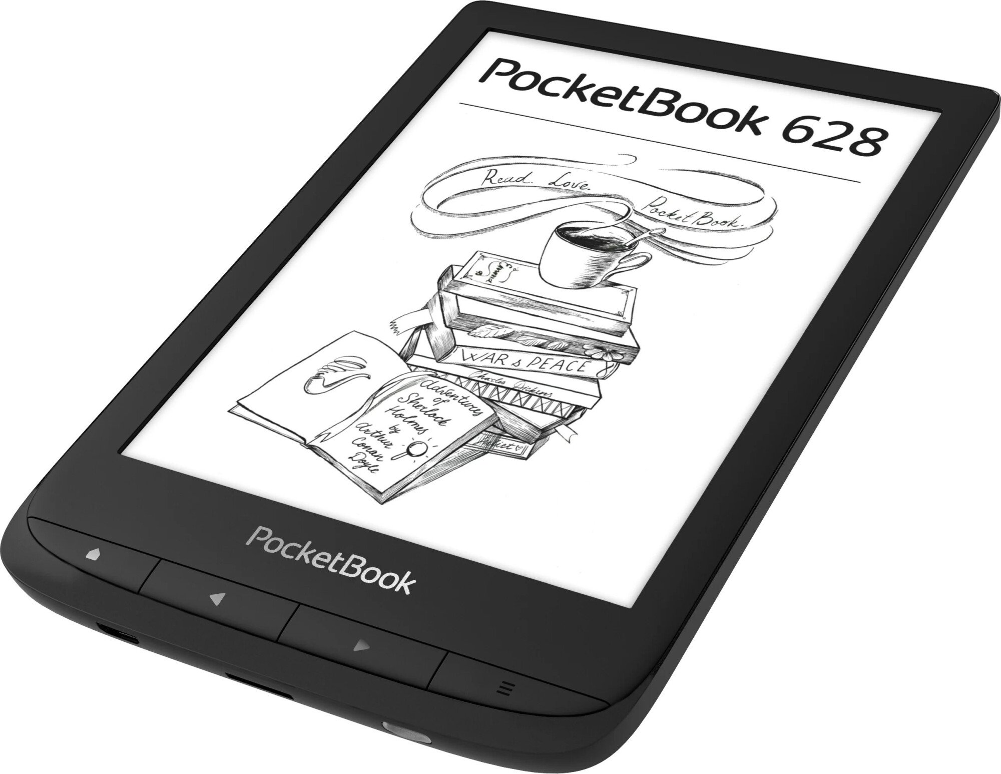 Электронная книга PocketBook PB628-P-CIS черная купить,NaN