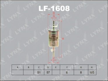 LYNXauto топливный фильтр LF-1608 купить,NaN