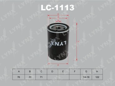LYNXauto масляный фильтр LC-1113 купить,3354