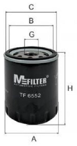 MFilter масляный фильтр TF6552 купить,NaN
