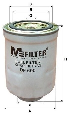 MFilter топливный фильтр DF690 купить,5849