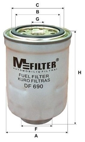MFilter топливный фильтр DF690 купить,5849
