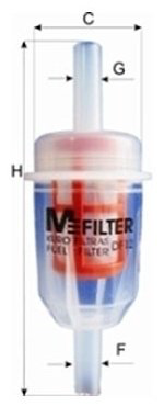 MFilter топливный фильтр DF12 купить,NaN