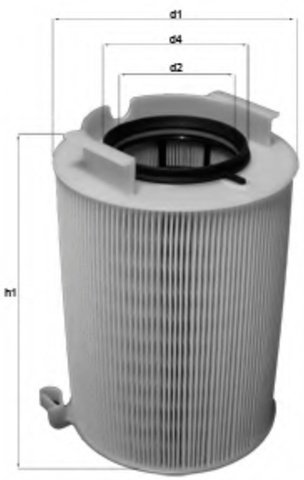 MAHLE воздушный фильтр LX 1566 купить,NaN
