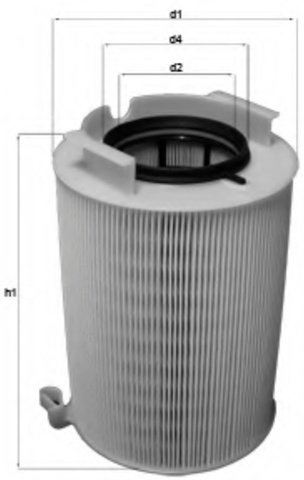 MAHLE воздушный фильтр LX 1566 купить,NaN