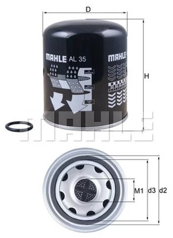 MAHLE масляный фильтр AL35 купить,NaN