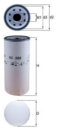 MAHLE масляный фильтр OC 282 купить,NaN