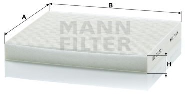 MANN-FILTER салонный фильтр CU2362
