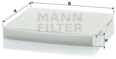 MANN-FILTER салонный фильтр CU2362 купить,NaN